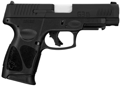Taurus G3XL Compact 9mm 4" SS Barrel, Matte Black Serrated Slide, Black Polymer Frame w/Picatinny Rail, Black Polymer Grip, 12 Rd Taurus G3XL Compact 9mm 4" SS Barrel, Matte Black Serrated Slide, Black Polymer Frame w/Picatinny Rail, Black Polymer Grip, 12 Rd