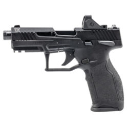Taurus TX22 TORO Optic Package 22 LR, 4.6" Threaded Barrel, Anodized Black, Drift Adj Rear Serrated Sight, Fixed White Dot Front, Viridian RFX-11 3 MOA Green Dot, 22rd