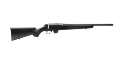 Tikka T1X Hunter 22 LR, 16" Threaded Barrel, Black, Drilled & Tapped, Oiled Stock, 5rd