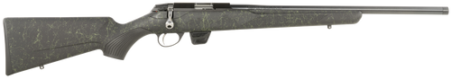 Tikka T1X Roughtech 22LR, 20" Cold Hammer Forged Barrel, 1/2x28 Threads, Matte Finish, Black with Emerald Web, Synthetic Stock, 10rd Tikka T1X Roughtech 22LR, 20" Cold Hammer Forged Barrel, 1/2x28 Threads, Matte Finish, Black with Emerald Web, Synthetic Stock, 10rd