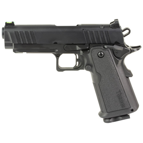 Tisas Carry B9R Double Stack Carry Size 9mm, 4.25" Bull Barrel, Cerakote Finish, Black, Rail, Fiber Optic Front and Low Profile Combat Rear Sights, 17rd, 2 mags Tisas Carry B9R Double Stack Carry Size 9mm, 4.25" Bull Barrel, Cerakote Finish, Black, Rail, Fiber Optic Front and Low Profile Combat Rear Sights, 17rd, 2 mags