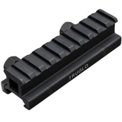 Truglo, RISER MOUNT PICATINNY, Riser, Black, Picatinny Style Riser Mount, Raises Mounting Surface by 1"
