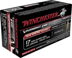 Winchester Varmint HV .17 Winchester Super Magnum 20gr, V-Max, 50rds/Box