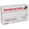 Winchester White Box 7.62x51 NATO 149gr, Full Metal Jacket Lead Core, 20rd Box